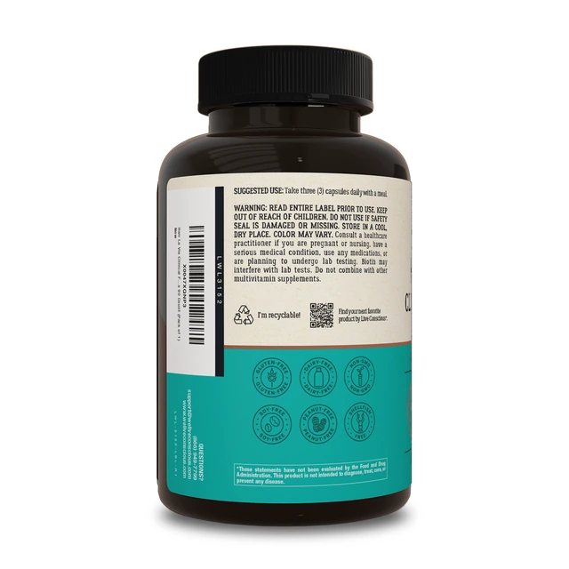 Clinical Formula bottle directions and warning label